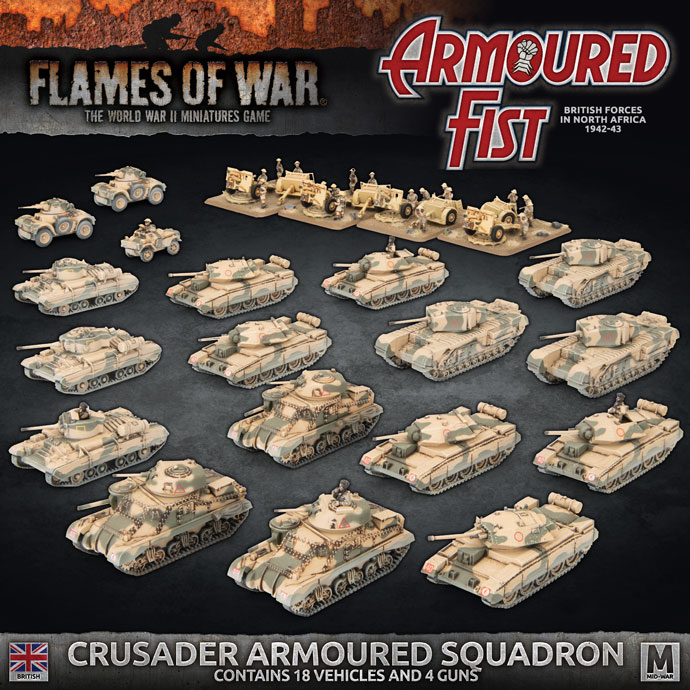British Mid War Starter Force - Crusader Armoured Squadron (BRAB15)