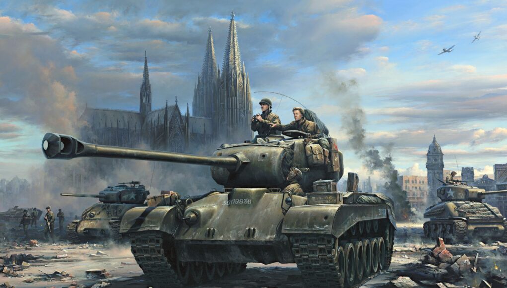181107171032-02-ww2-us-german-vets-painting-tank